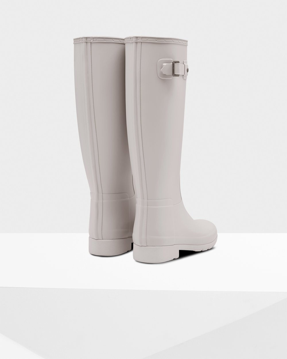 Botas de Lluvia Altas Hunter Mujer - Refined Slim Fit - Grises - BVDREXH-38